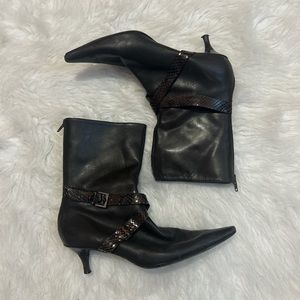 Vtg 90’s Brown Nine West Ankle Boots 7.5
